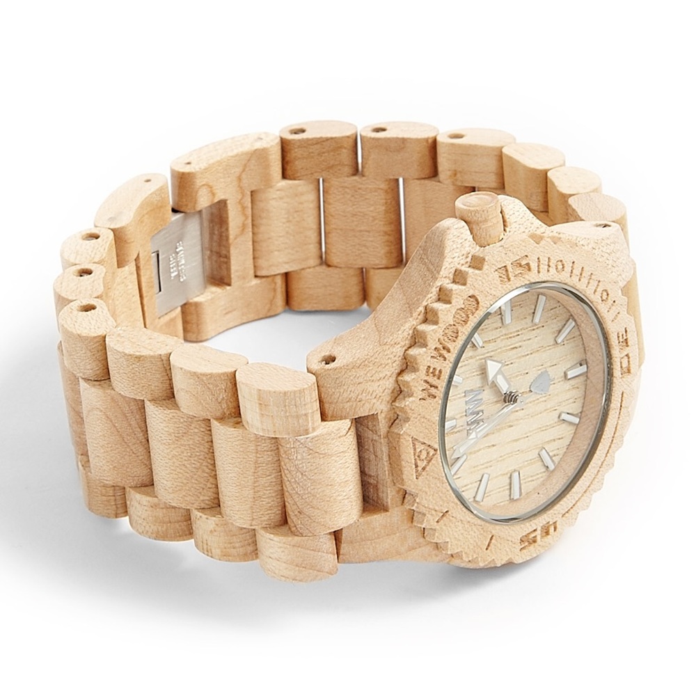 WeWood Unisex Date Maple Wood Watch